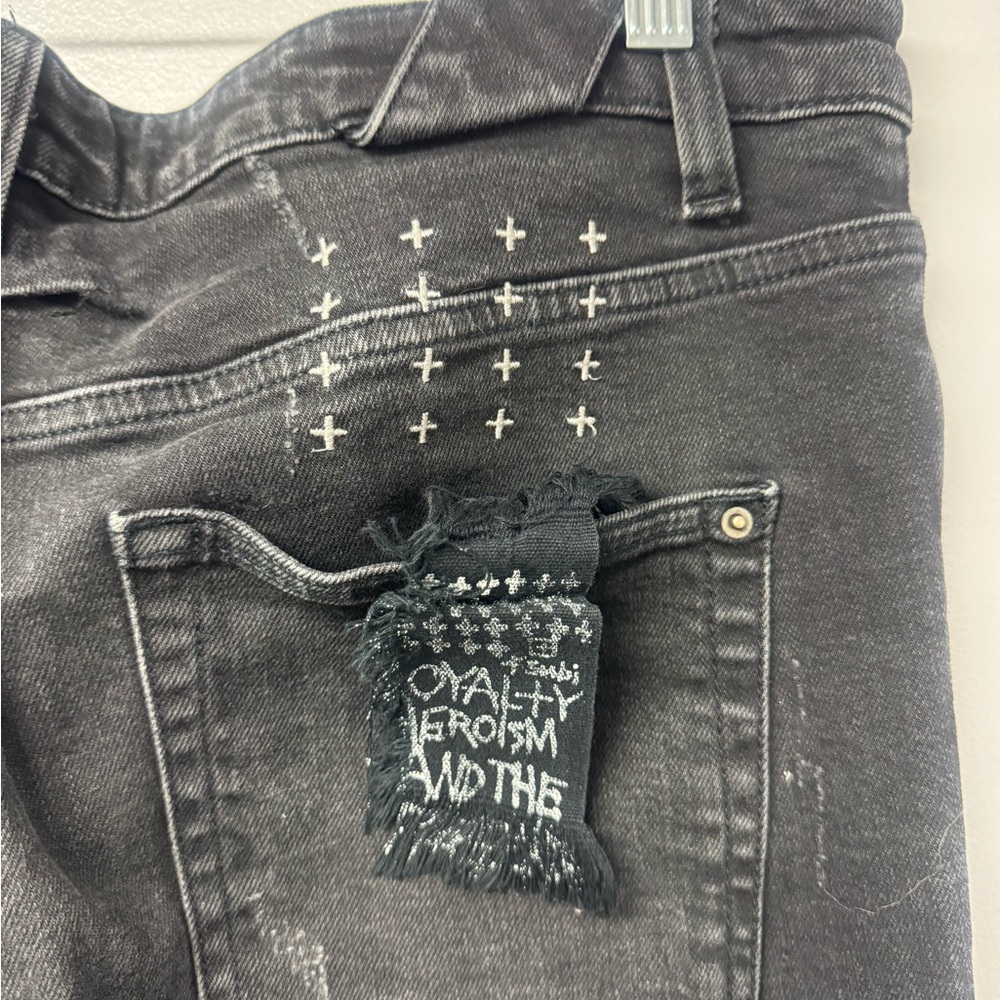 Ksubi Van Winkle Black Distressed Denim Skinny Jeans Men’s 36 Made in Turkey F - Picture 9 of 15